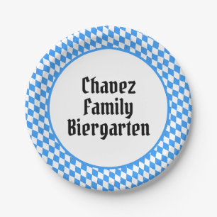 Assiettes En Carton Octoberfest bavarois personnalisé