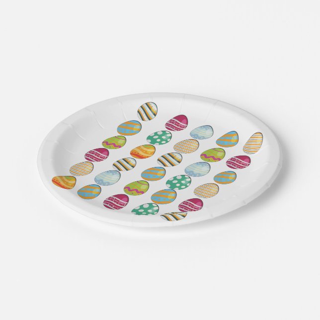 Assiettes En Carton OEuf de Pâques, Jour de Pâques amusant (Angle)
