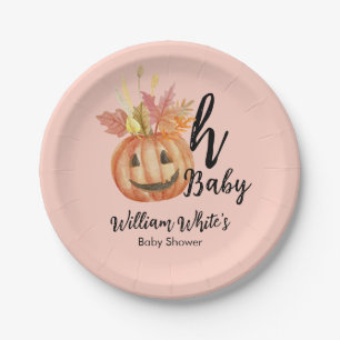 Assiettes En Carton Oh Bébé! Halloween Automne Citrouille Laisser Baby