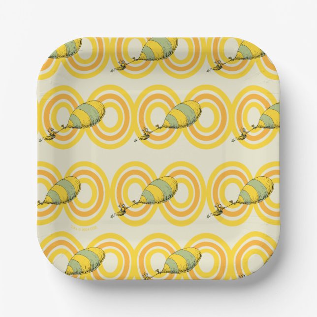 Assiettes En Carton Oh, les endroits où tu iras | Motif orange (Recto)