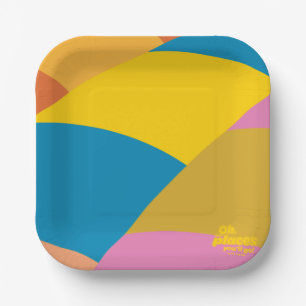 Assiettes En Carton Oh, Les Endroits Où Tu Vas Aller ! Ballons colorés