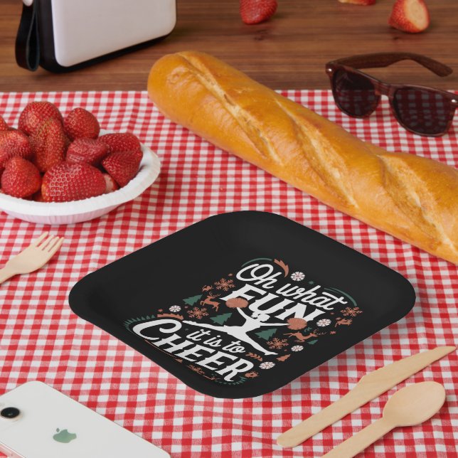 Assiettes En Carton Oh Quel Amusant C'Est De Saluer Des Semblables Coi (Pique-nique)