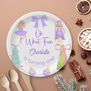 Assiettes En Carton Oh Quelle Fête Anniversaire Casse-Noisette Violet