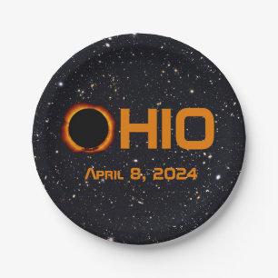 Assiettes En Carton Ohio 2024 Total Éclipse Solaire
