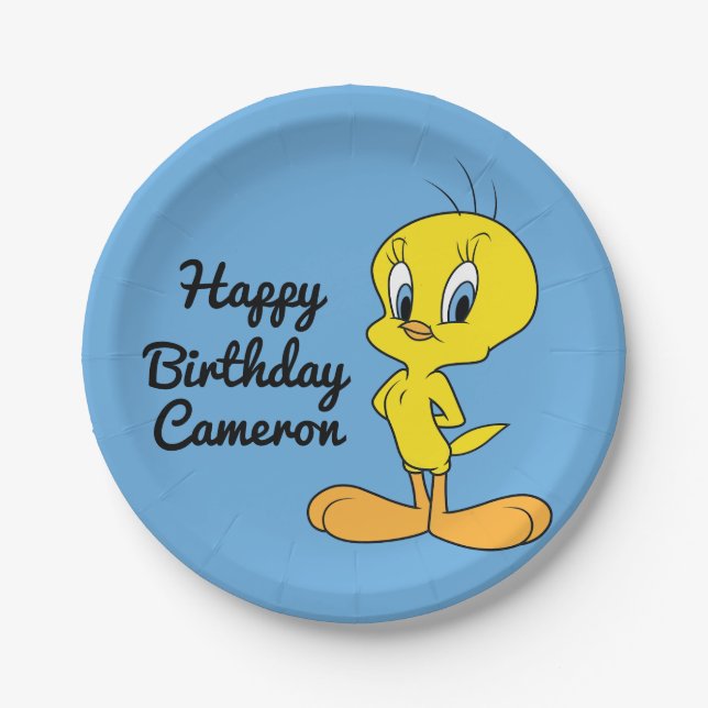 Assiettes En Carton Oiseau intelligent de TWEETY™ | (Devant)