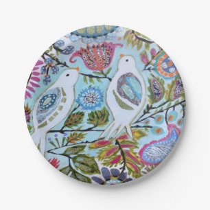 Assiettes En Carton Oiseaux de papier I