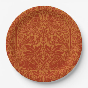 Assiettes En Carton Oiseaux et fleurs Victorian William Morris Motif
