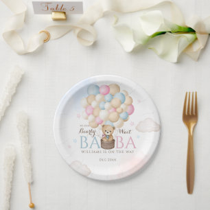 Assiettes En Carton On peut attendre avant le sexe Révéler le Baby sho