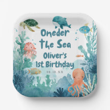 Oneder sous la mer aquarelle 1er anniversaire