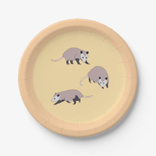 Assiettes En Carton Opossums