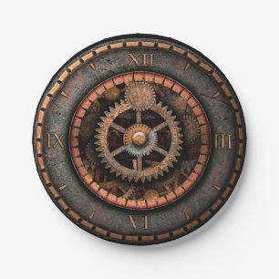 Assiettes En Carton Opus Posh Steampunk Gears