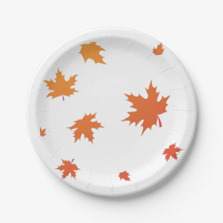 Assiettes En Carton Orange laisser sur la plaque