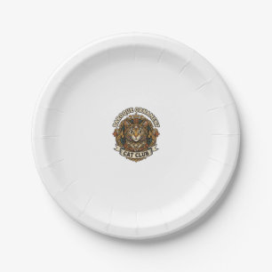 Assiettes En Carton Ornement baroque Chat Cadeau amateur de chat - Orn
