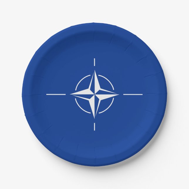 Assiettes En Carton OTAN Atlantic Treaty Organization Allia (Devant)