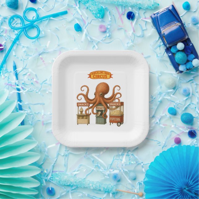 Assiettes En Carton Otto’s circus snack shack (Fête)