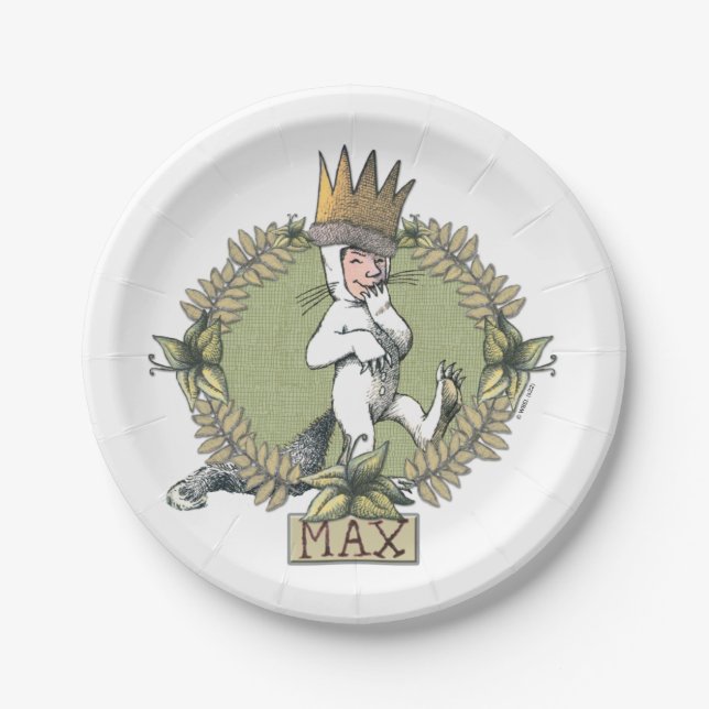 Assiettes En Carton Où sont les choses sauvages | Insigne max. (Devant)