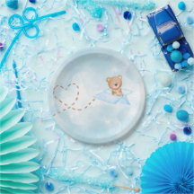 Ours d'avion bleu - Baby shower