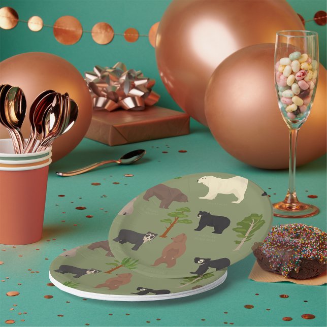 Assiettes En Carton Ours du monde (Créateur téléchargé)