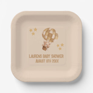 Assiettes En Carton Ours en peluche dans les plaques de papier à bulle