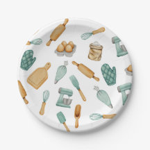 Outils de cuisson de boulangerie verte motif