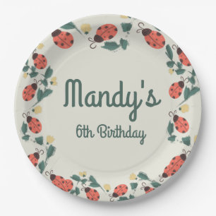 Assiettes En Carton Painisier Bug Anniversaire Jardin Fête