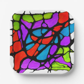 Assiettes En Carton Painted light