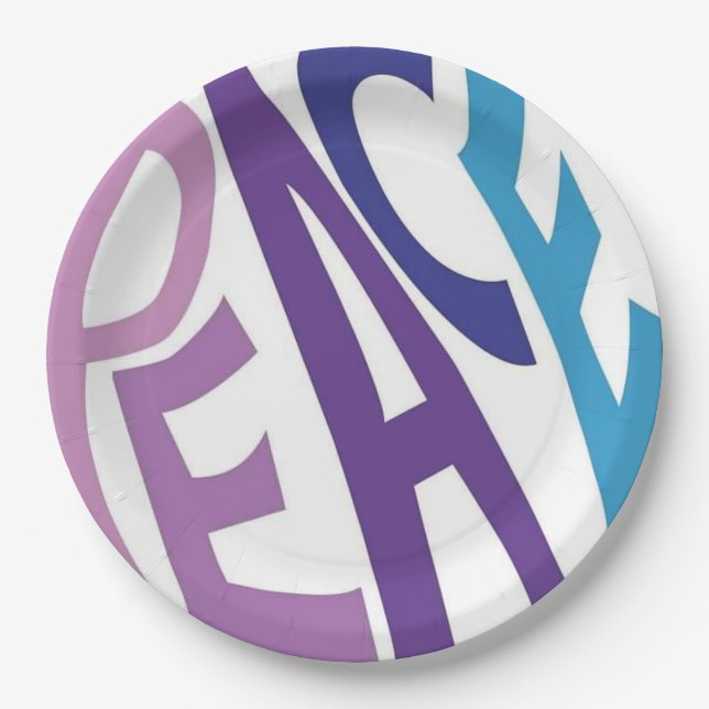 ASSIETTES EN CARTON PAIX (Devant)