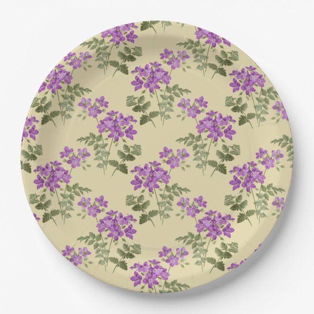 Assiettes En Carton Pale Antique Yellow (Devant)