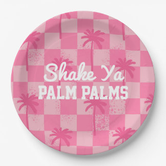 Assiettes En Carton Palm Springs Bachelorette Shake Ya Palm Plaque
