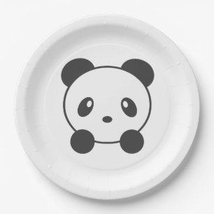 Assiettes En Carton Panda