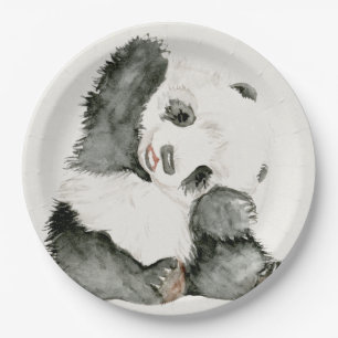 Assiettes En Carton Panda bébé Cute & Furry