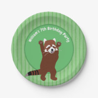 Panda Rouge Cute Personnalisé Anniversaire Personn