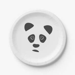 Assiettes En Carton Panda triste