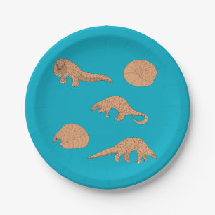 Assiettes En Carton Pangolins