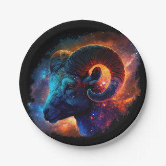 Assiettes En Carton Panneau Aries Zodiac Star - Pas de texte - Plaque