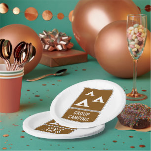 Assiettes En Carton Panneau Camping de groupe