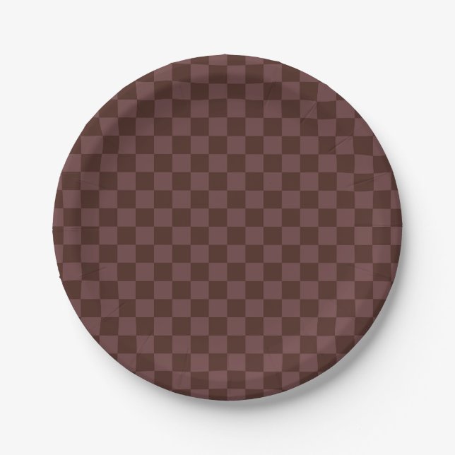 Assiettes En Carton Panneau de contrôle Brown foncé (Devant)