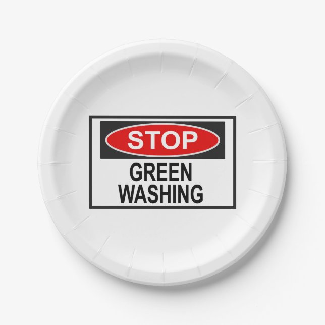 Assiettes En Carton Panneau Stop Greenwash (1) (Devant)