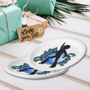Assiettes En Carton Papa Cool Disco Dance Père Jour Plaques papier