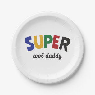 Assiettes En Carton Papa super cool