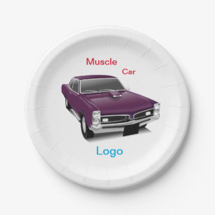Assiettes En Carton #PaperPlate #MuscleCar #CarDesignPapierPlate