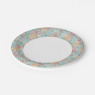 Assiettes En Carton Papier brodé de fantaisie