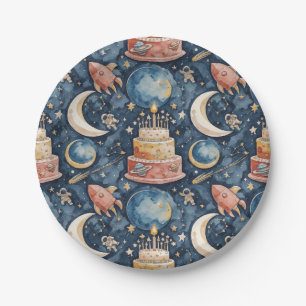 Assiettes En Carton Papier d'anniversaire pour enfants d'aventure spat