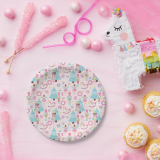 Assiettes En Carton Papier d'enveloppement de ballet pastel rose