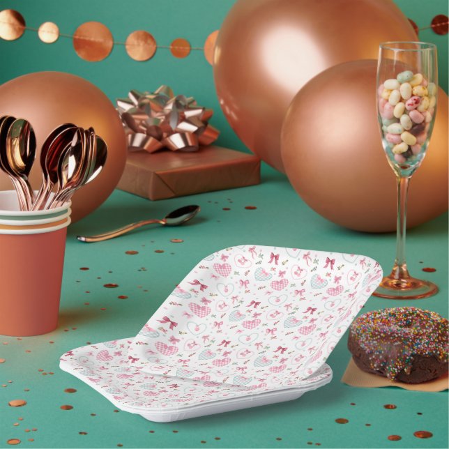 Assiettes En Carton Papier d'enveloppement d'harmonie (Multi)