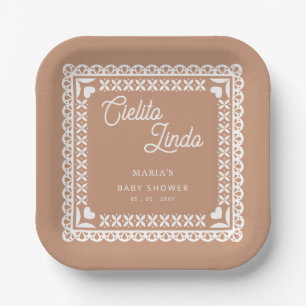 Assiettes En Carton Papier mexicain Picado Cielito Lindo Baby shower