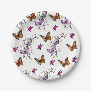 Assiettes En Carton Papier papillon