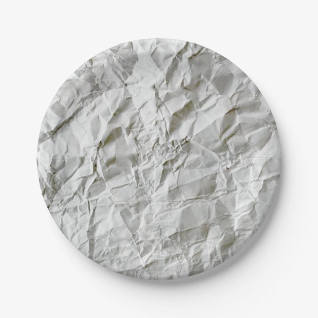 Assiettes En Carton Papier ridé drôle (Devant)