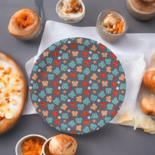 Assiettes En Carton Papillon de dessin animé multicolore