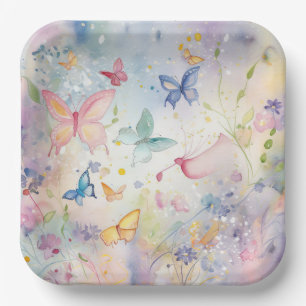 Assiettes en carton Papillon Paper Plate